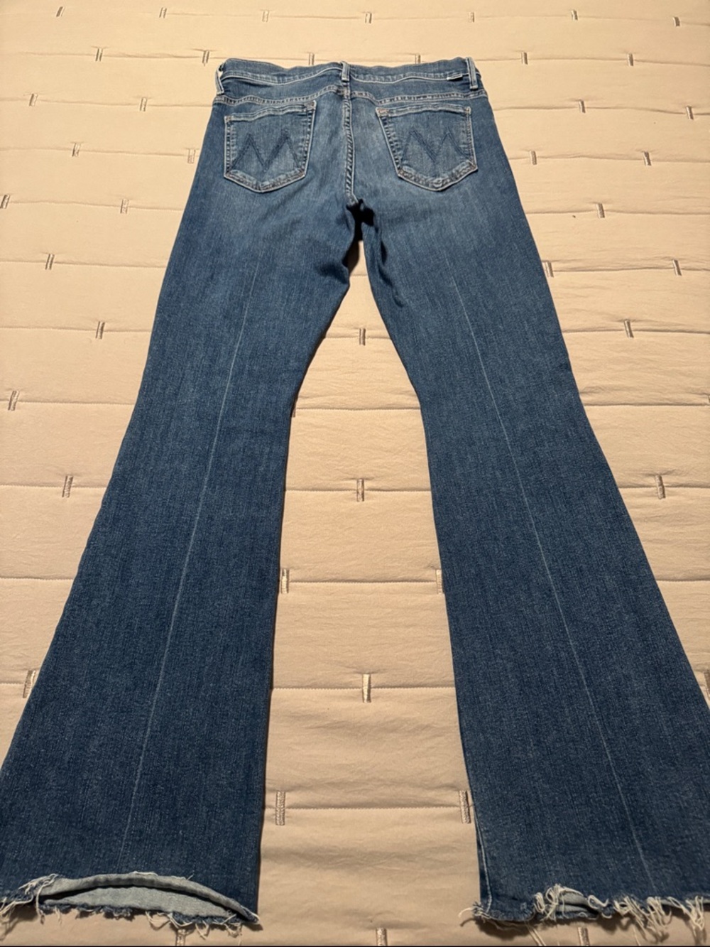 Mother Blue Jeans The Weekender Fray Bootcut-Size 29-Good Stretch - Picture 2 of 10